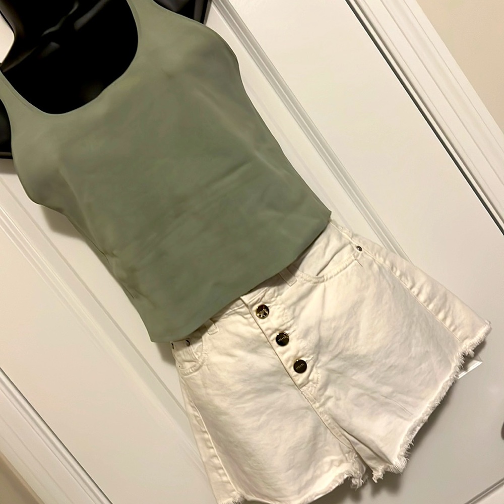 High-rise Denim Shorts
